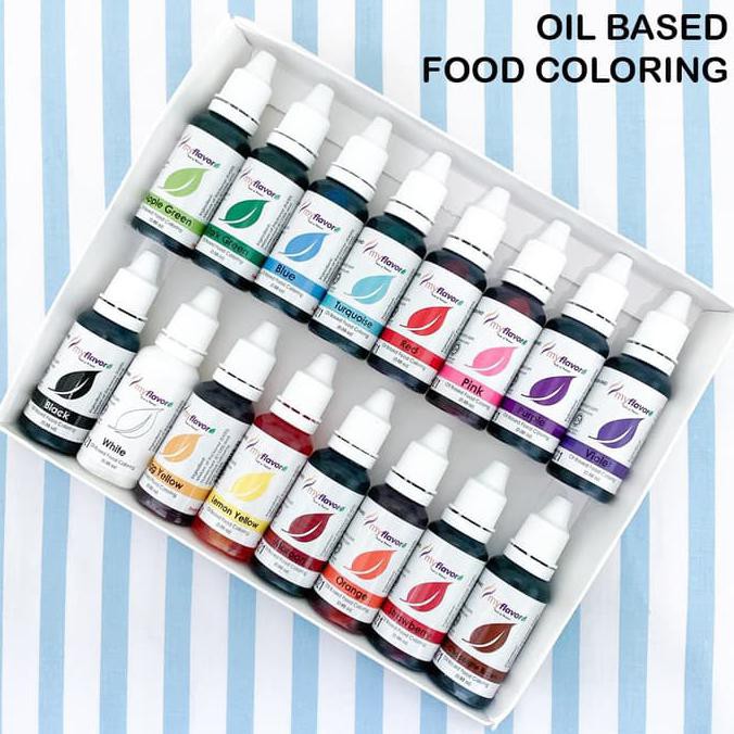 

My Flavor 16 Pcs Oil Food Color Set Food Colour Pewarna Makanan TERUJI Kode 238