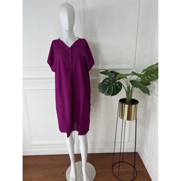 DASTER PENDEK SEBETIS RAYON MOTIF KEKINIAN VIRAL DASTER DEWASA PAKAIAN WANITA KEKINIAN LUCU-magenta