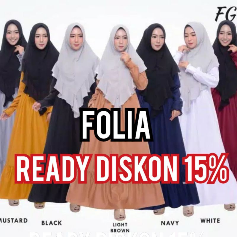 FOLIA FG 139 BAJU GAMIS LEBARAN IDUL FITRI 2021 PROMO