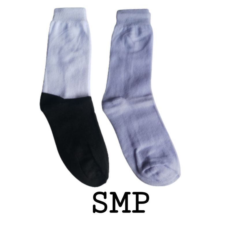 KAOS KAKI SEKOLAH HITAM PUTIH SD SMP SMA KAOSKAKI HITAM / KAOS KAKI PUTIH NILON