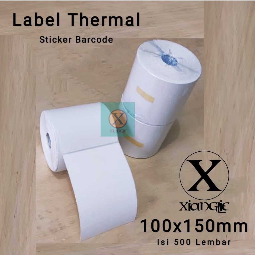 

Kertas Thermal Label Direct Barcode 100x150 mm Isi 500 Pcs Ukuran A6