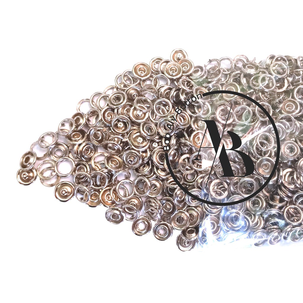 KANCING CUCUK UKURAN 9 MM PER 144 SET WARNA NIKEL KC 220 NK