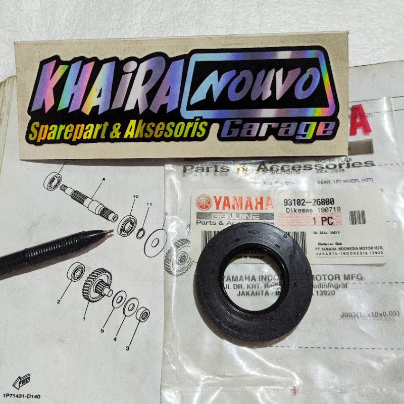 Seal as roda belakang original oil seal nouvo mio ori sil as roda belakang sil roda belakang origina