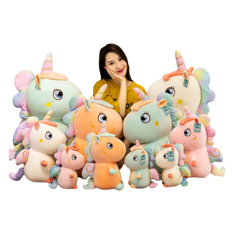 Embracable Kawaii Unicorn Besar Dengan Sayap Mainan Mewah Boneka Mainan Binatang Lembut