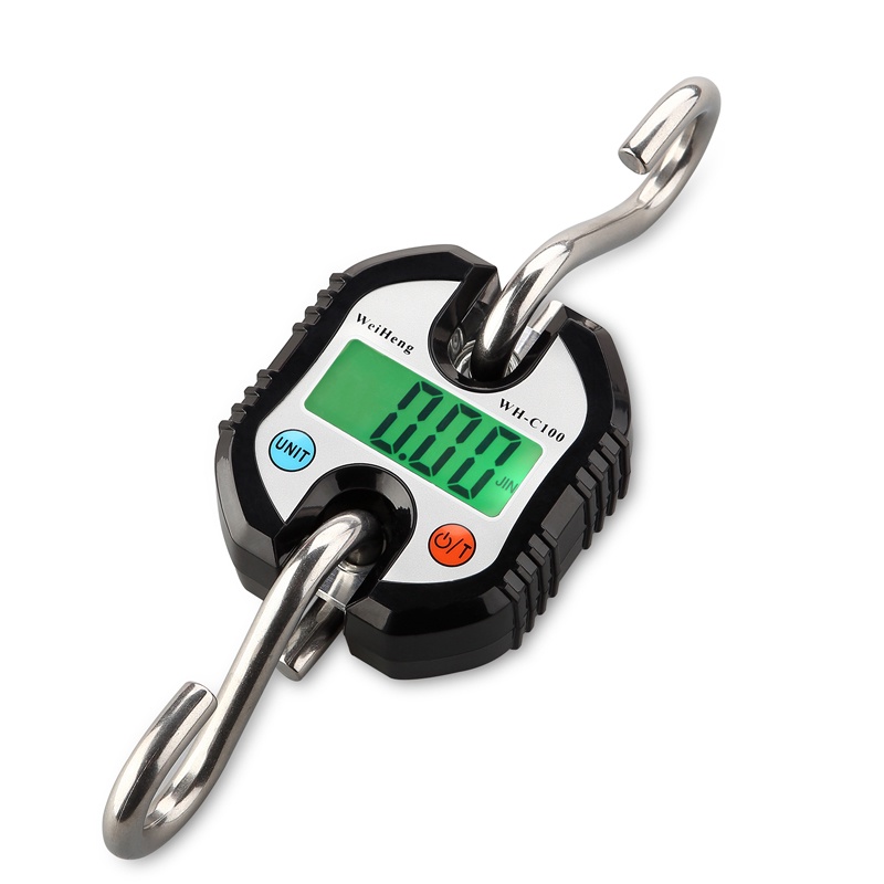 Mi.more 150KG Timbangan Gantung Besi Digital LED Mini Hitam LCD Smart Crane Hook Scale Hanging 150Kg