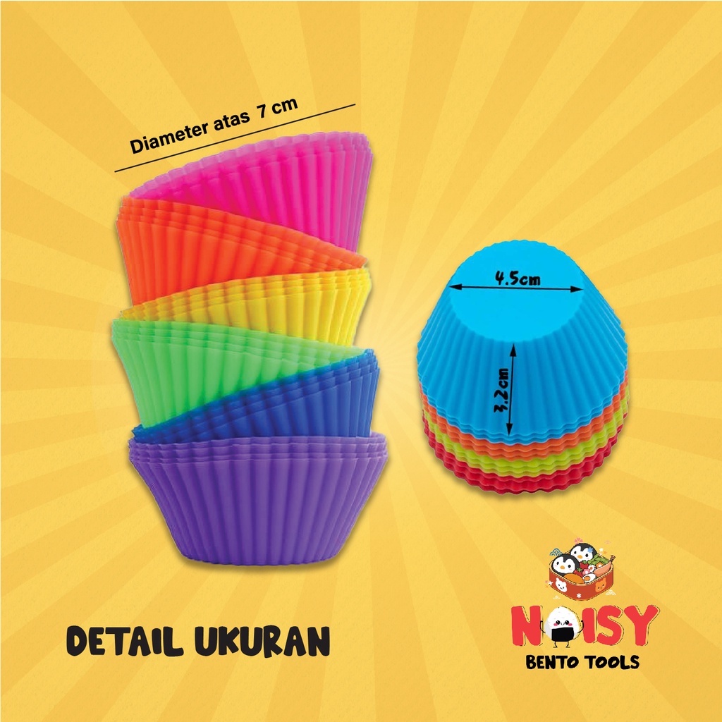 SILICONE CUP PLATING BENTO CETAKAN MUFFIN SILIKON CUPCAKE SILIKON