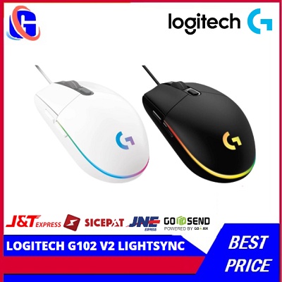 LOGITECH G102 v2 LIGHTSYNC RGB Gaming Mouse - GARANSI RESMI - Hitam