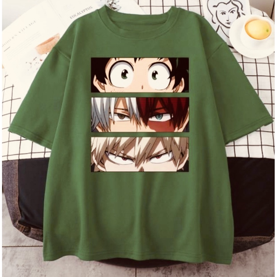 BRIGO Kaos Oversize HERO ANIME II Kaos Jumbo Size Pria &amp; Wanita II Kaos Oversize Print DTF