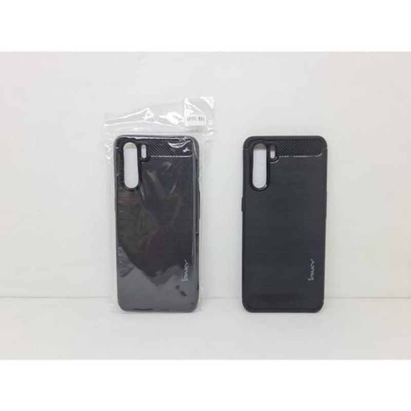 Case Oppo A91/Reno3/F15 Ipaky Carbon Fiber Ultimatte