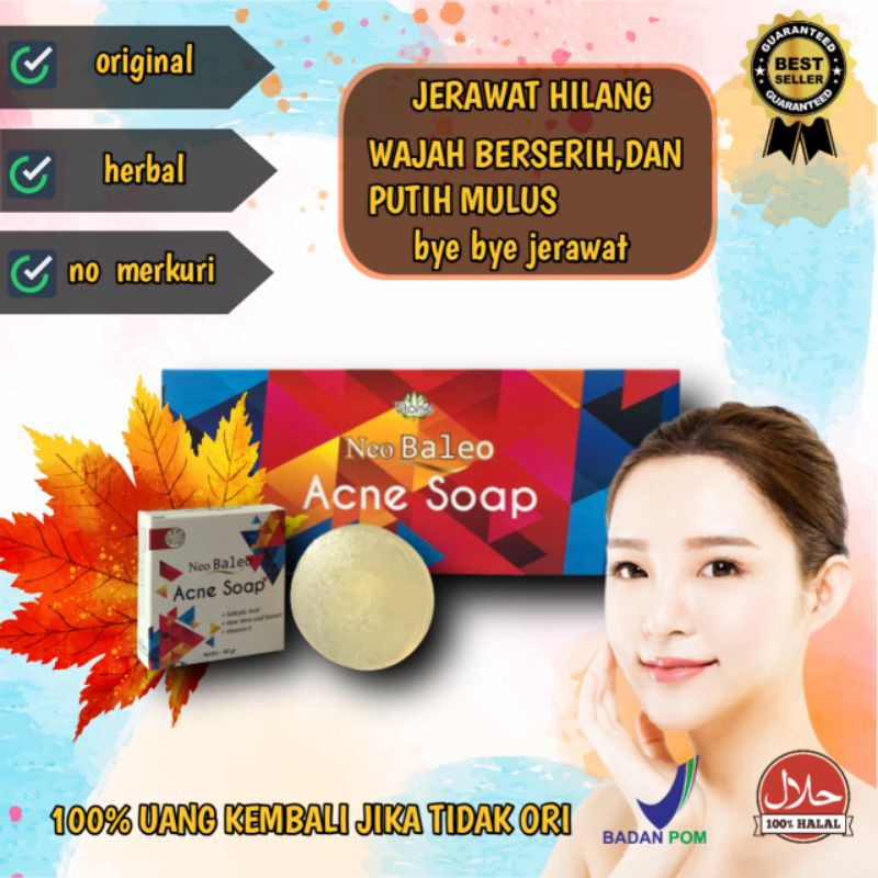 Sabun penghilang jerawat  cuci muka acne pria wanita pembersih jerawat batu dan bekas jerawat ampuh