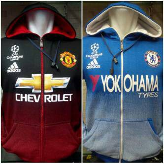 NEWSS Hoodie Zipper Manchester United & Chelsea UCL