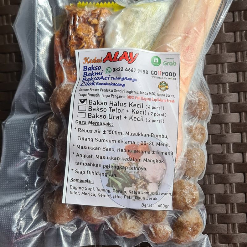 Bakso 100%Daging Sapi Free Tulang Sumsum, TanpaMSG,Pengawet,Borax,Pemutih,higienis produksi sendiri