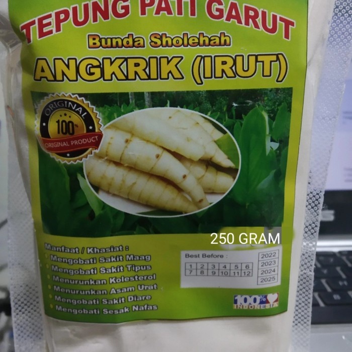 

Tepung Pati angkrik 250gr pati Garut irut obat gerd asam lambung&magh