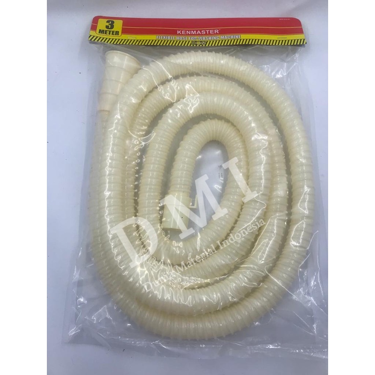 Slang Mesin Cuci PVC 3m | Selang Pembuangan Air | Saluran Mesin Cuci