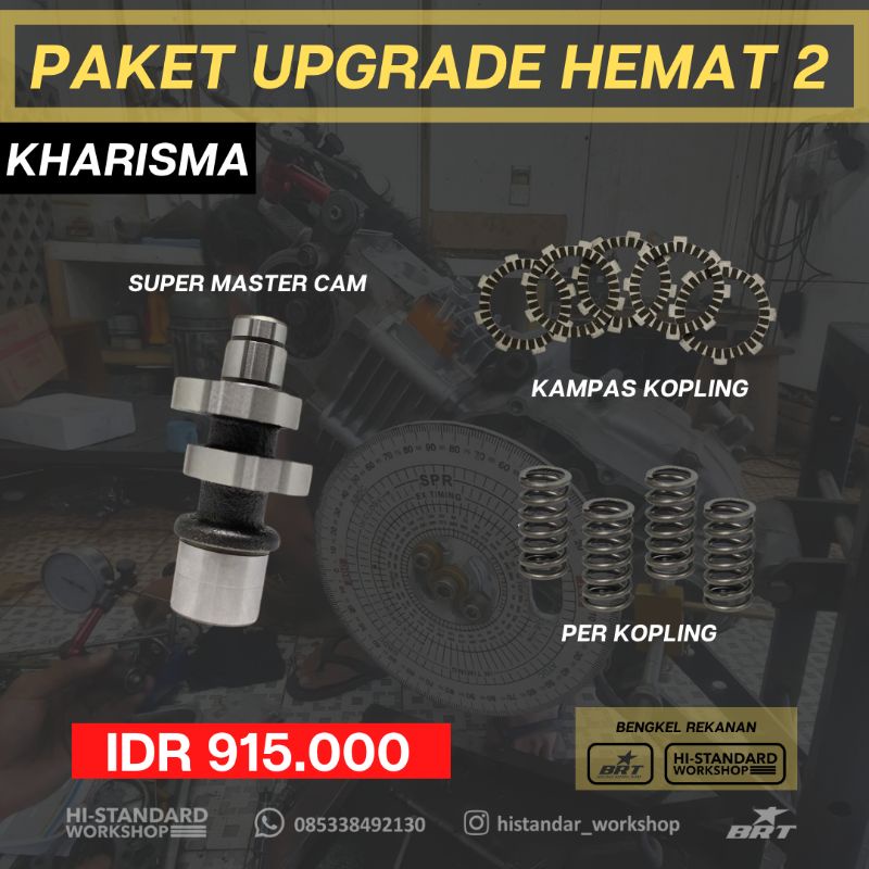 PAKET UPGRADE BRT 2 KHARISMA SUPRA X 125 NOKEN AS BRT PER KOPLING BRT KAMPAS KOPLING BRT