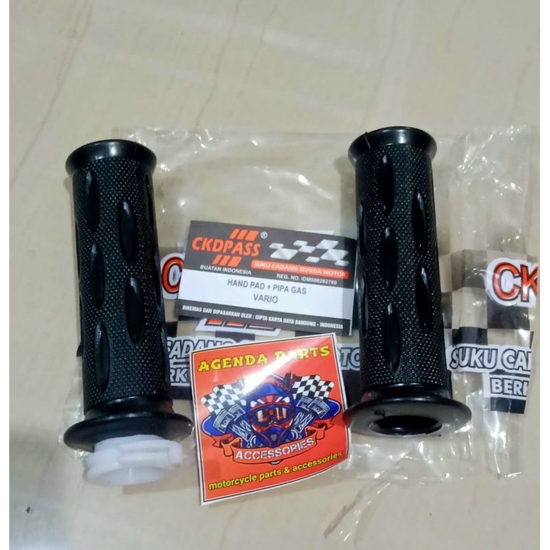 handgrip hanpad hanfat handle grip  1set karet+pipa plastik slongsong gas-vario old-vario 110-vario 125