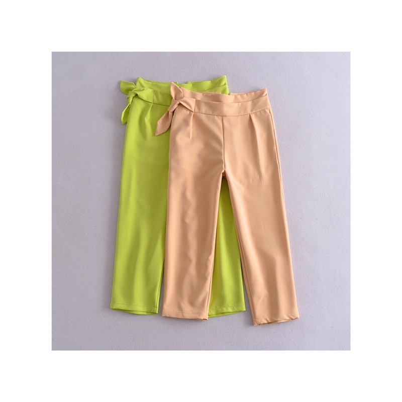 Celana Wanita [ 3/4 ] Casual Hijau Neon , Pink Straight