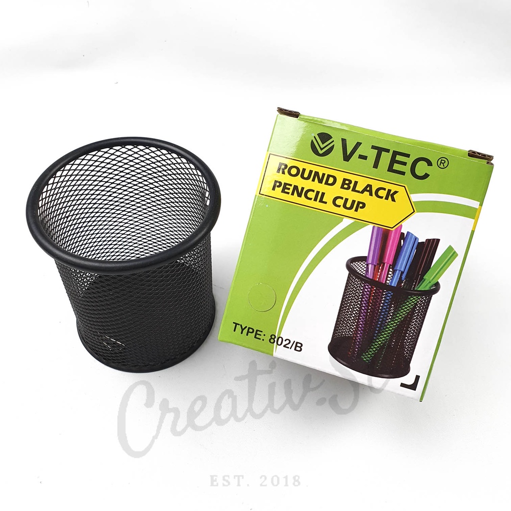 V-TEC Vtec Wadah Pulpen Desk Set Organizer Pencil Cup Pen Holder Vt-804 Vt-802