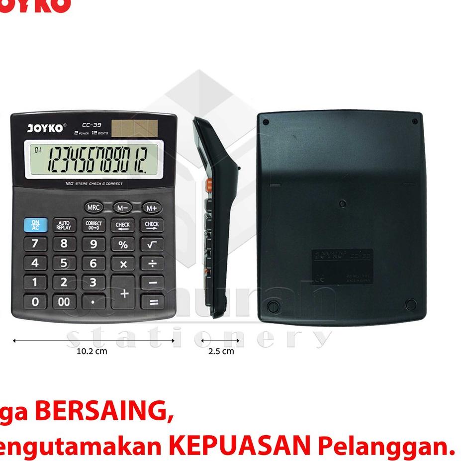 

✓ Kalkulator Meja Joyko CC 39 / Mesin Hitung CC-39 / Calculator 12 Digit / Check Correct / Big Display Baru