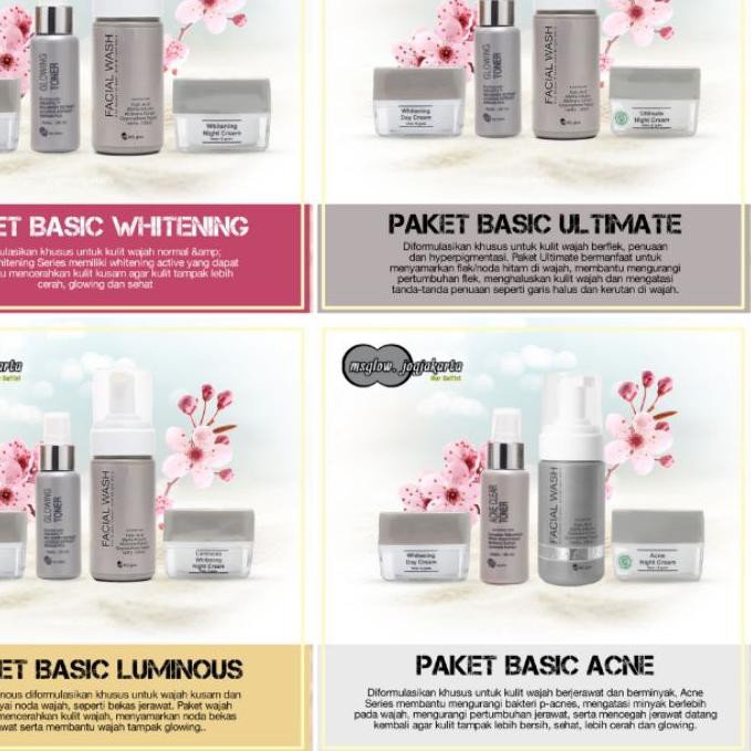 Kirim Langsung7.7 Paket basic komplit Whitening Ultimate ...