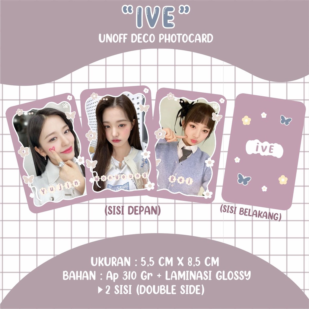 Jual Deco Photocard Ive Shopee Indonesia 