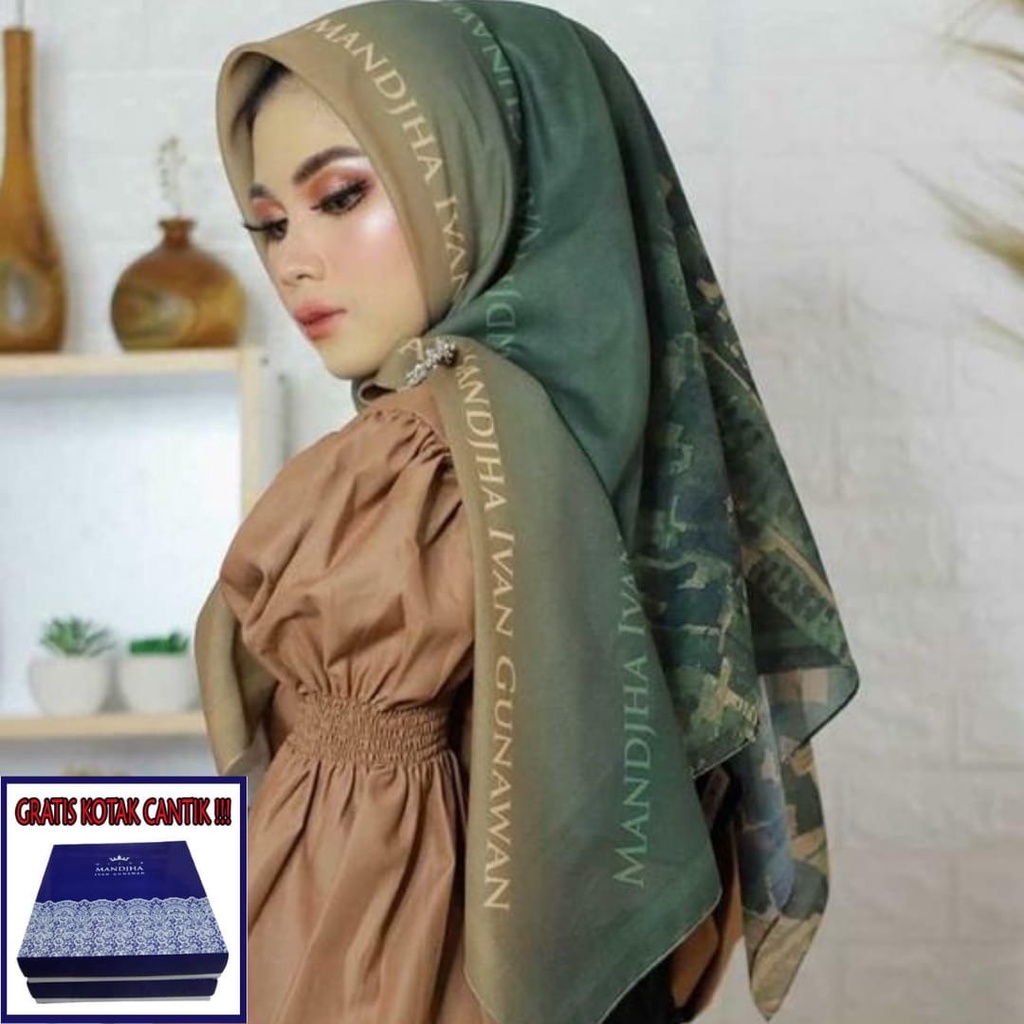 MANDJHA Milan Green by Ivan Gunawan - Original hijab