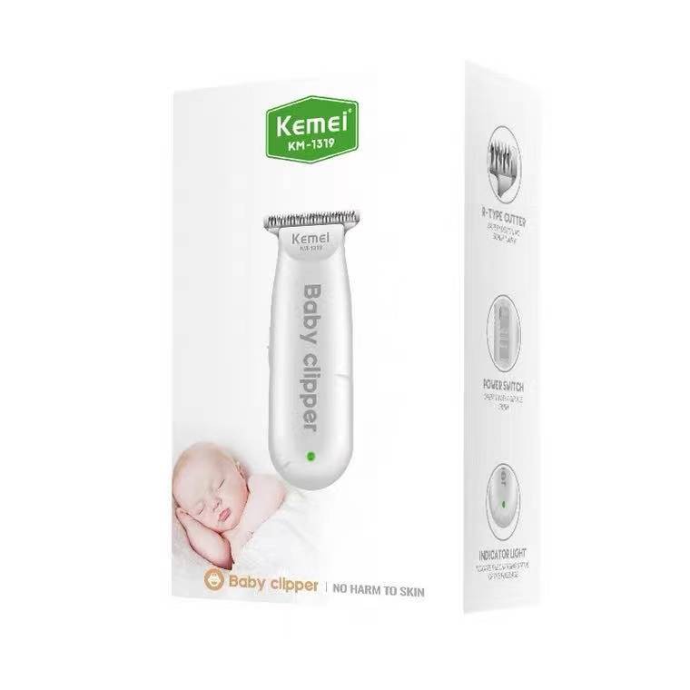 KEMEI 1319 Alat Cukur Rambut Bayi Elektrik Baby Shaver Trimmer YOSINOGAWA