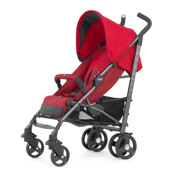 Chicco Stroller Liteway with bar Red/stroller chicco/kereta dorong