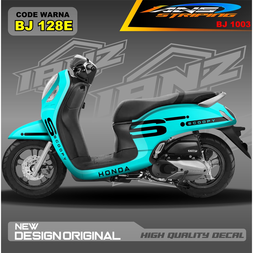 DECAL STICKER HONDA SCOOPY FULL BODY BLOK MOTOR/ STICKER VARIASI SCOOPY TERBARU  / STICKER SCOOPY