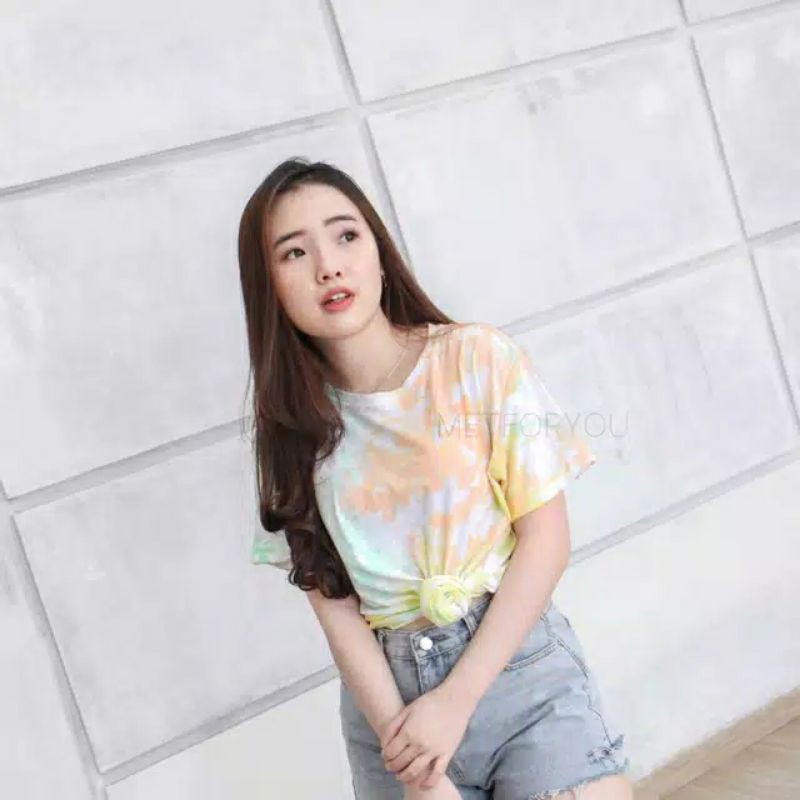 T-shirt Kaos Tie dye unisex dewasa wanita termurah kekinian grosir / Kaos tiedye unisex dewasa jumbo