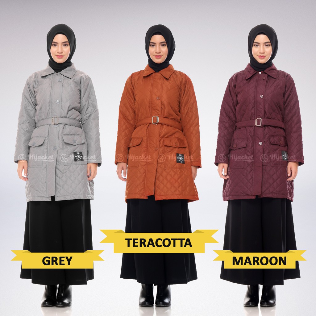 Hijacket® Agnezia | Original | Jaket Parasut Wanita Quilted Style with Belt-3