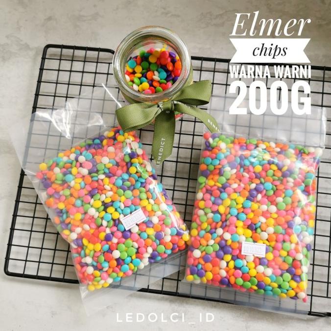 

ELMER CHIPS WARNA WARNI SETENGAH BULAT 200 GRAM ledolci92