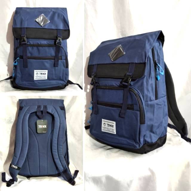 Tas ransel laptop vintage - daypack - backpack - Track by Tracker 79TR065  original free rain cover