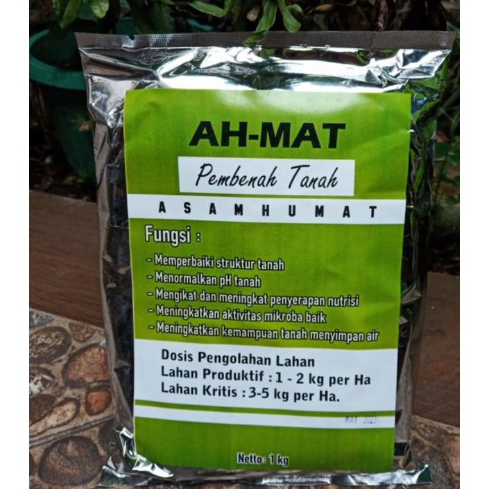 Asam Humat AH-MAT 1kg Asam Humat ||  Penyubur Lahan Pertanian