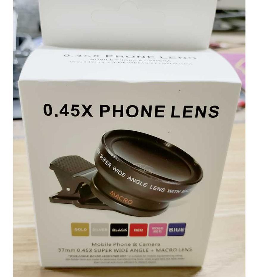 Diskon Khusus Lensa HP Fotografi Super Lebar Wide Angle Lens 0.45x + Macro 12.5x Untuk Smartphone-3