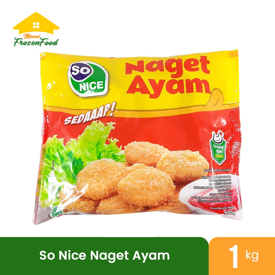 

So Nice Naget Ayam 250gram dan 1kg