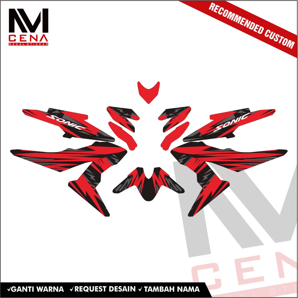 Sticker Decal Honda Sonic 150 full body, sticker sonic 150, sticker honda sonic full body gfx 4