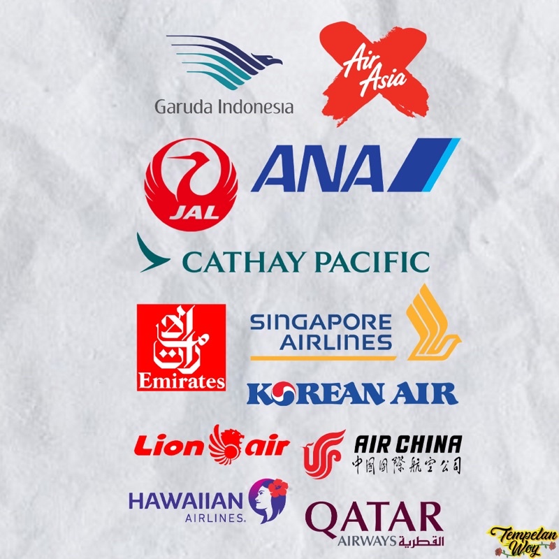 

Stiker Sticker Airlines Penerbangan Berbahan Vinyl Sticker koper, Sticker laptop