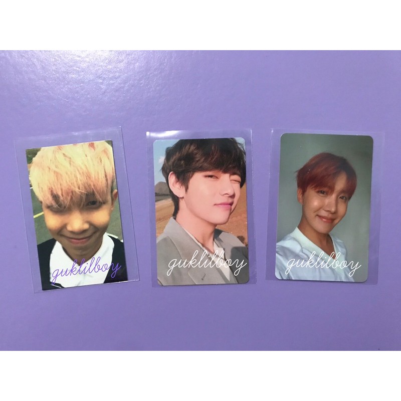 BTS PC photocard photocards winter package love yourself hyyh pt2 happy ever after japan binder