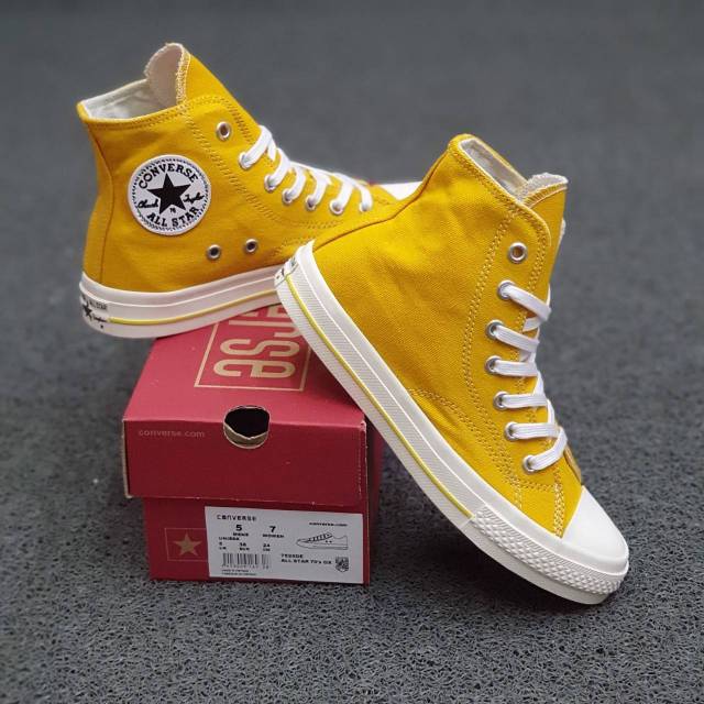 SEPATU WANITA CONVERSE ALL STAR CLASIC HIGH SUN FLOWER YELLOW 36-40 Grade original