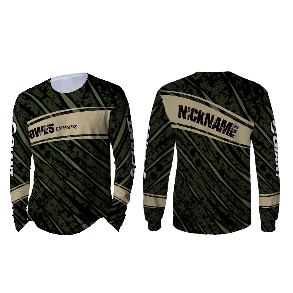 Kaos Baju Tshirt Jersey Sepeda Gowes Road MTB ARMY Custom Fullprint