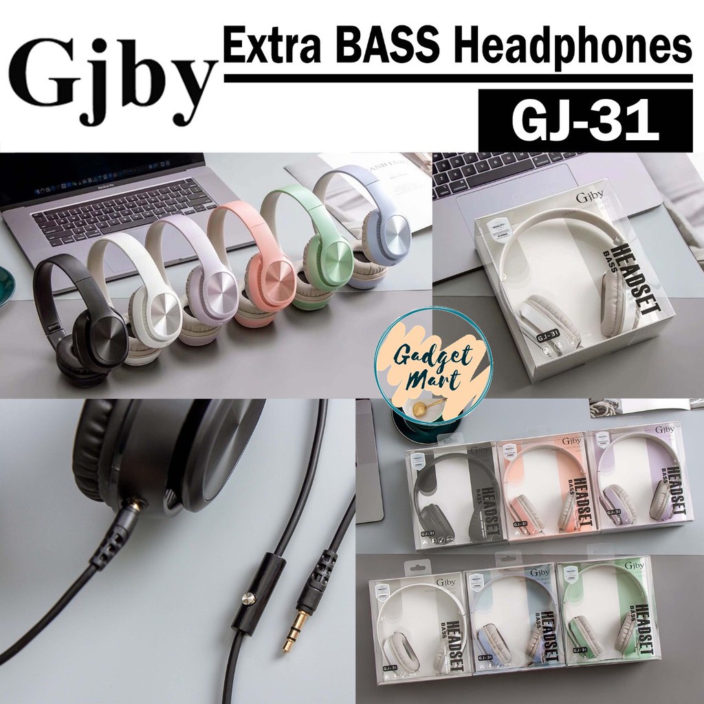 Headset Bando Gjby GJ-31 Earphone Stereo Sound Mic