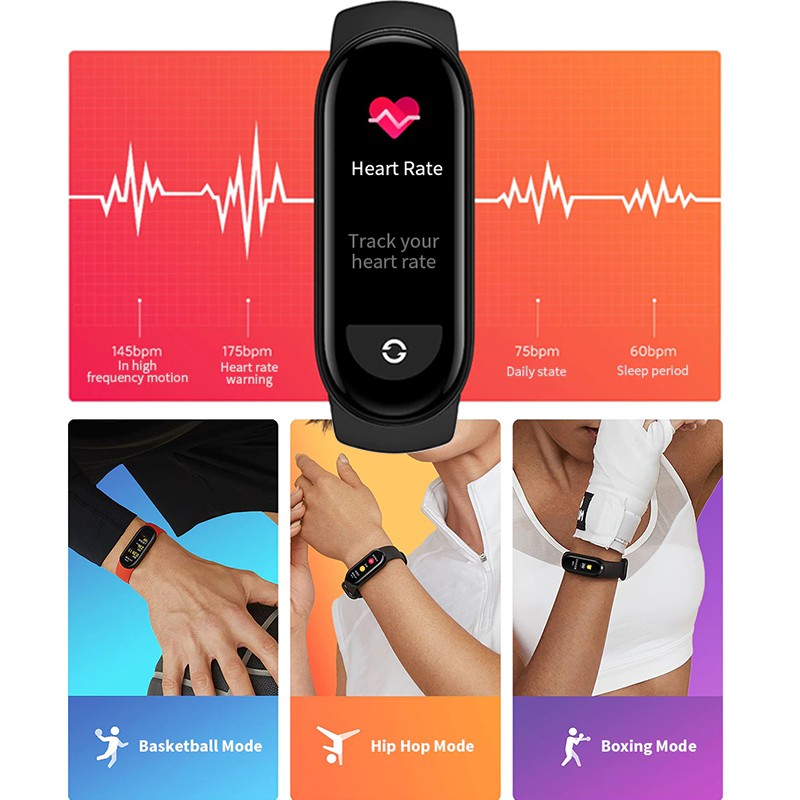 Xiaomi Mi Band 6 Blood Oxygen Monitor Original Smartwatch Miband6 Global Version Smartband MiBand5 Garansi Resmi-1