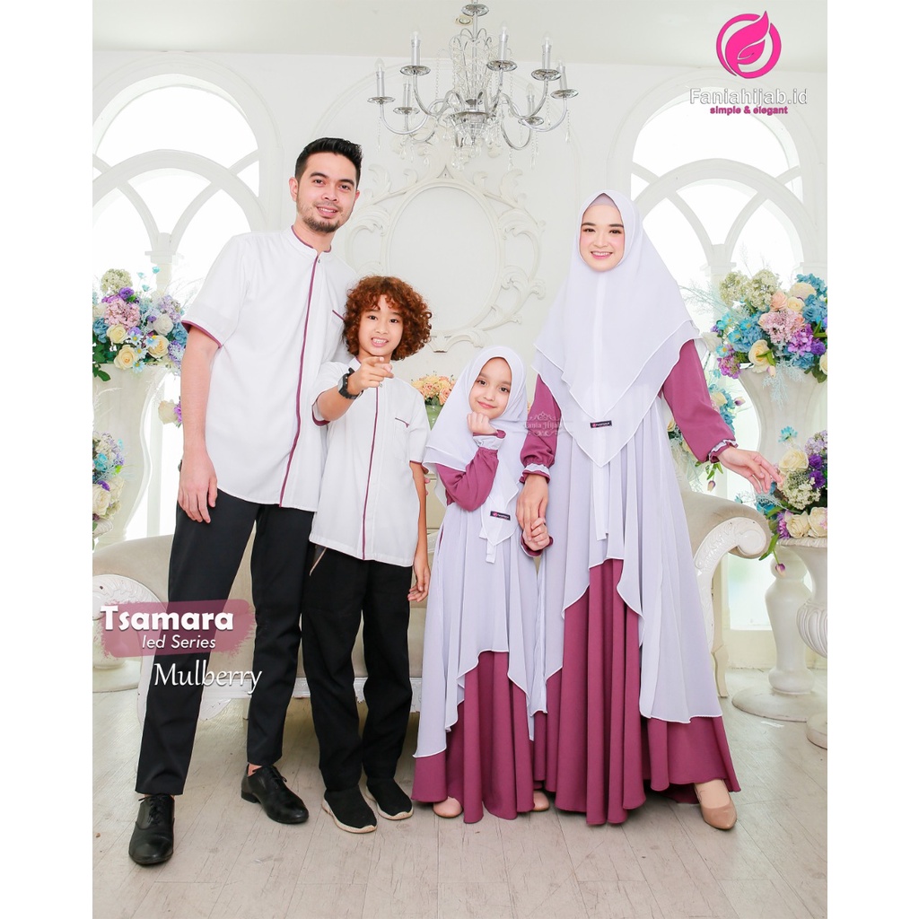 Mulbery / Tsamara Eid series Fania Hijab / Tsamara Murberry Eid series / sarimbit Tsamara / Tsamara 