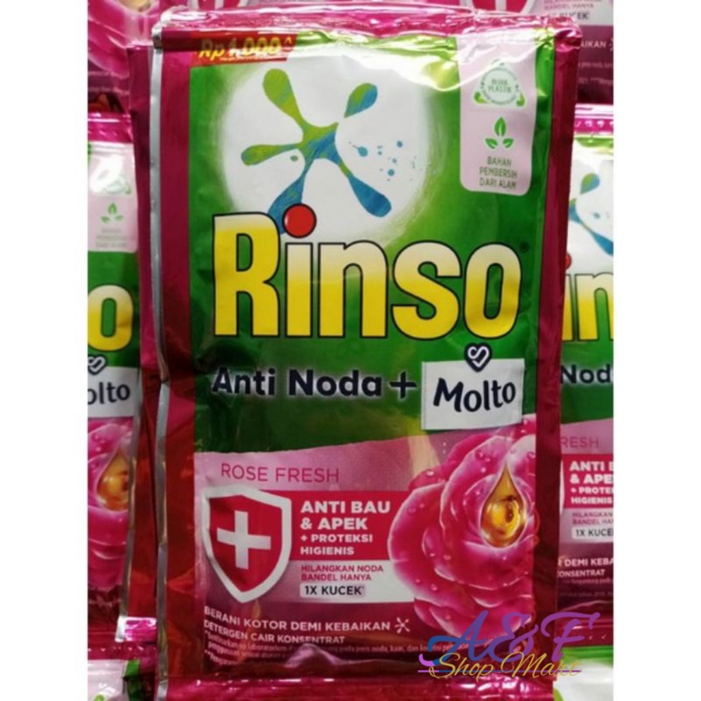 Rinso Molto Rose Fresh 38ml isi 6 Sachet