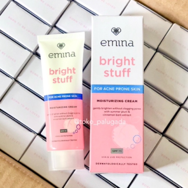 EMINA BRIGHT STUFF - Emina Bright Stuff New Formula Emina Serum Face Wash Exfoliating Toner