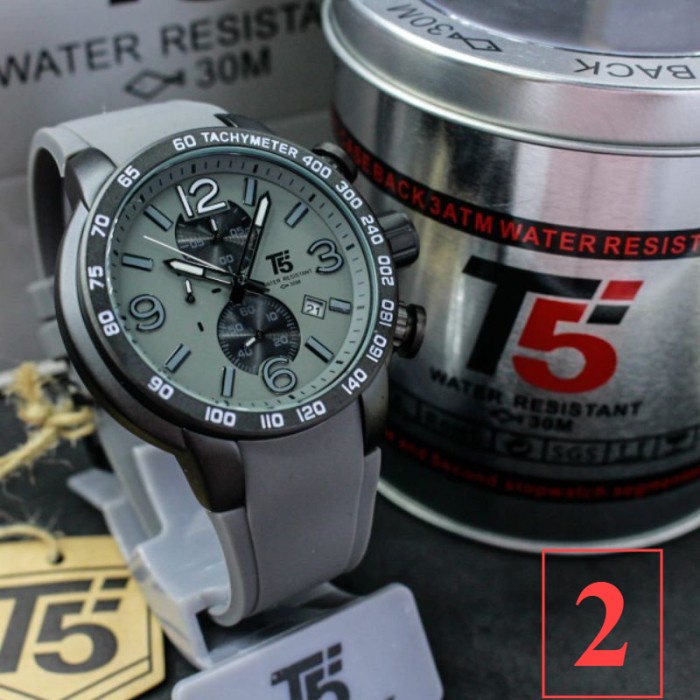 Jam Tangan Pria T5 H3450 T5 H 3450 original chronograph water resist free box