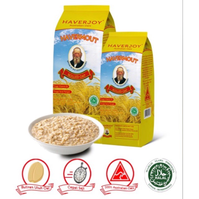 

kg HAVERJOY ROLLED OAT 1kg