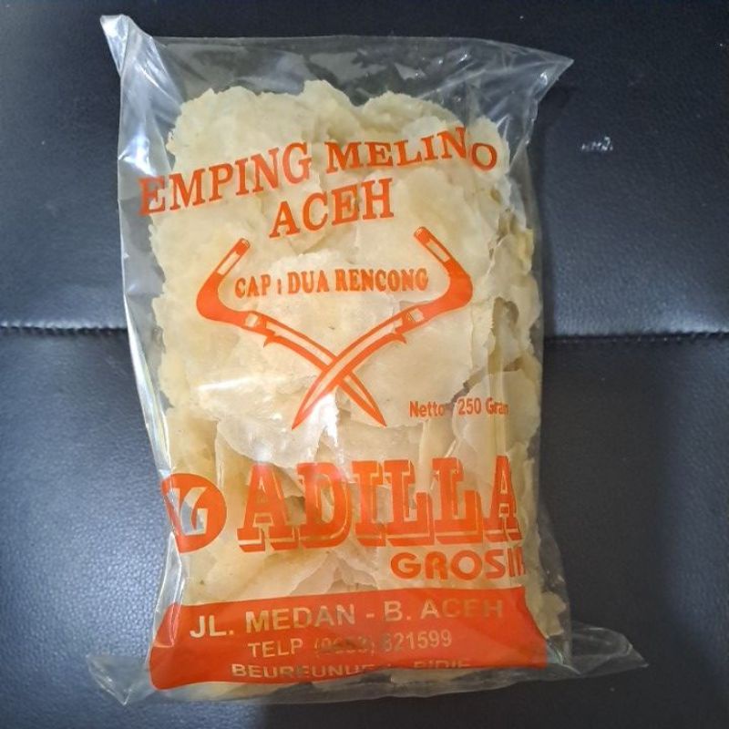 

Emping Melinjo Aceh Grade A Super tipis 250 gr Adilla.Asli 100%
