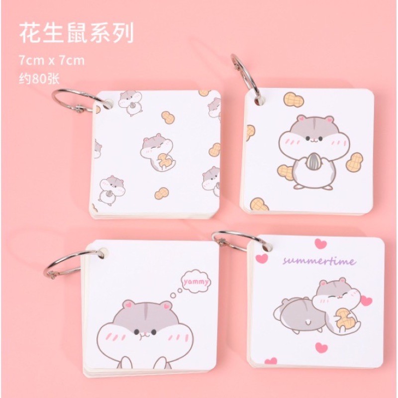 

Memo Ring Rabbit Hamster - Notebook Ring Rabbit Hamster